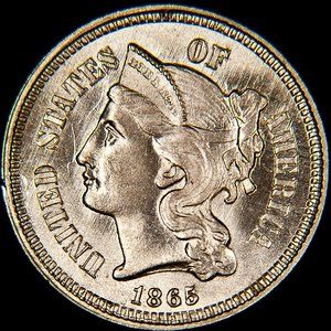 1865 III¢ Nickel - Die Clash - Longacre Doubling
